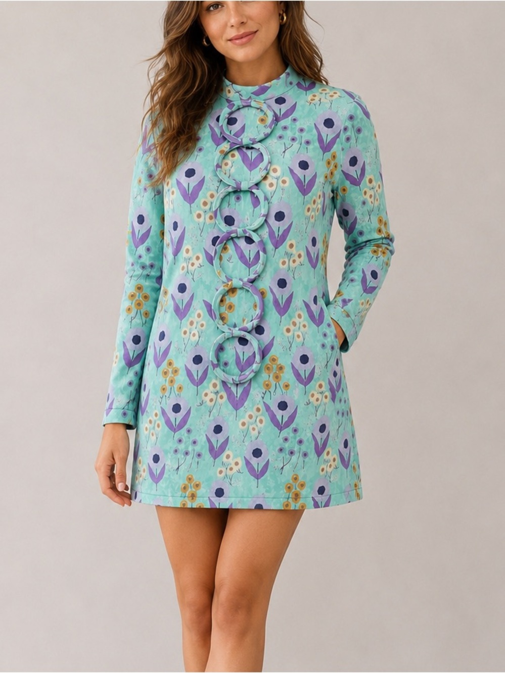 Chelsea & Theodore Silk mini dress Tunic small d2